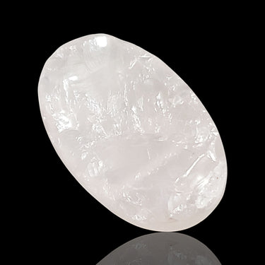 35Ct Natural Raw Rose Quartz. Flat back. Size is 32x20mm
